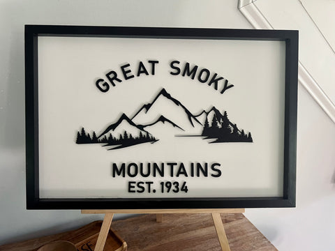 Smoky Mountain Wall Sign